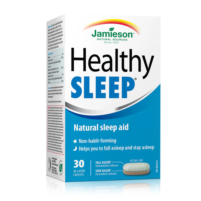 Healthy Sleep by Jamieson™ – Natural Sleep Support | 16 or 30 Caplets