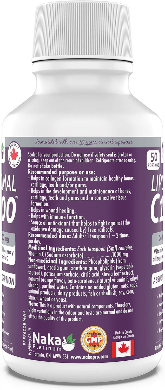 Liposomal C1000 | Naka Platinum | 250 mL or 750 mL