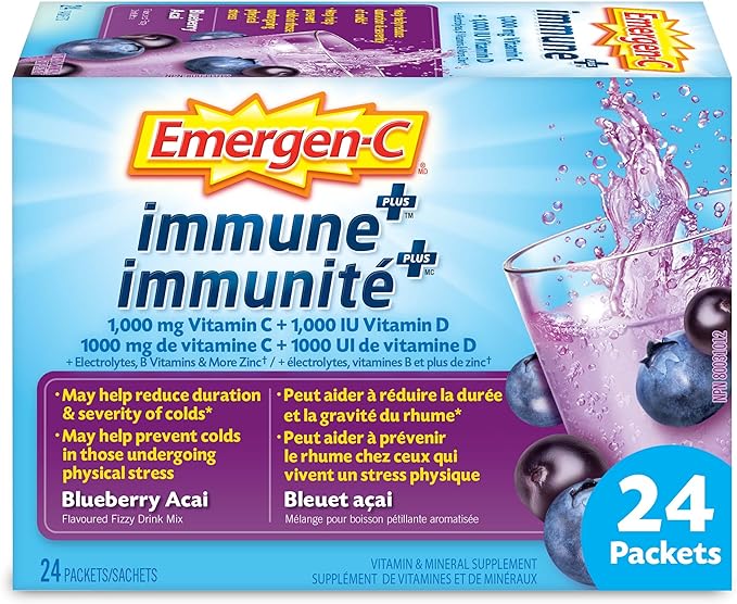 Immune Plus Blueberry-Acai | Emergen-C® | 24 Packets