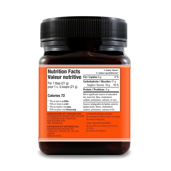 Raw Monofloral Manuka Honey | Wedderspoon® | Various Sizes