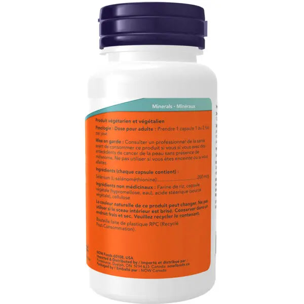 Selenium 200 mcg | NOW® | 90 OR 180 Veg Capsules