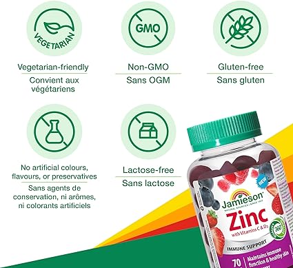 Zinc | Jamieson™ | 70 Gummies