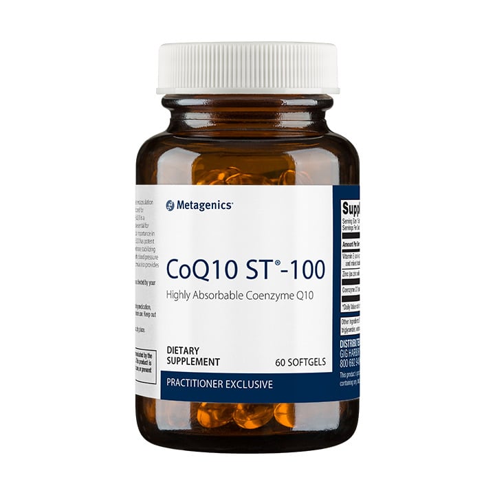 CoQ10 ST®-100 by Metagenics® – Energy & Heart Support | 60 or 120 Softgels