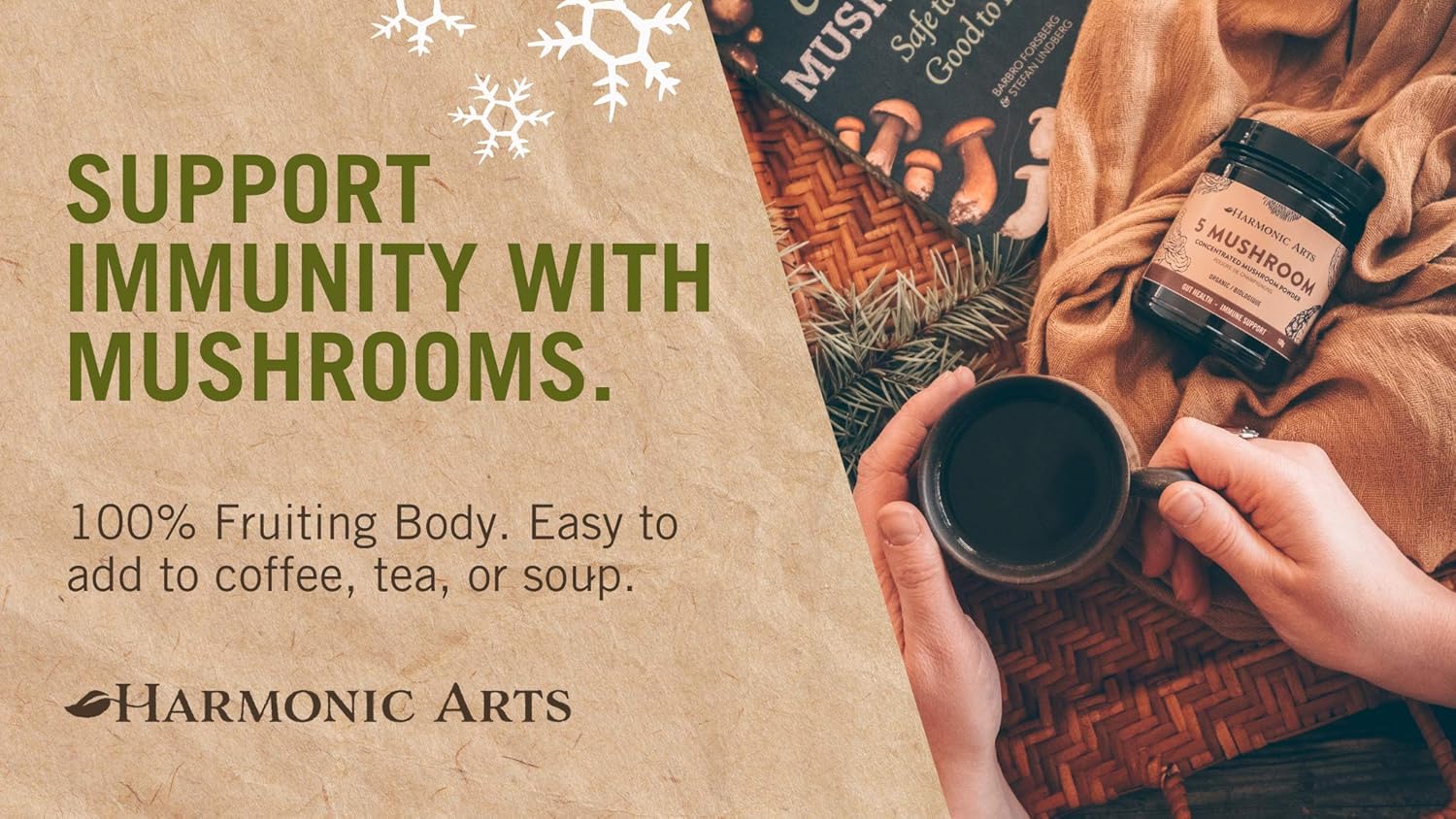 5 Mushroom Concentrated Powder | Harmonic Arts | Various sizes