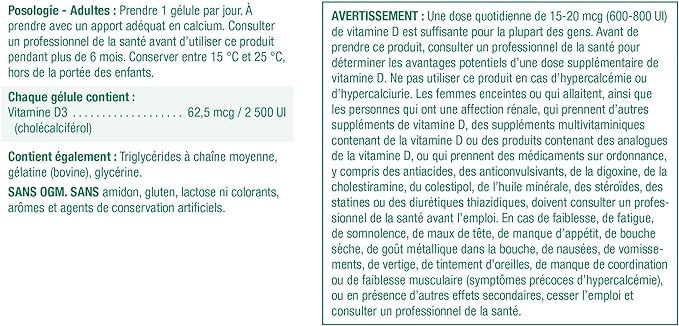 Vitamin D3 2,500 IU | Jamieson™ | 135 Softgels