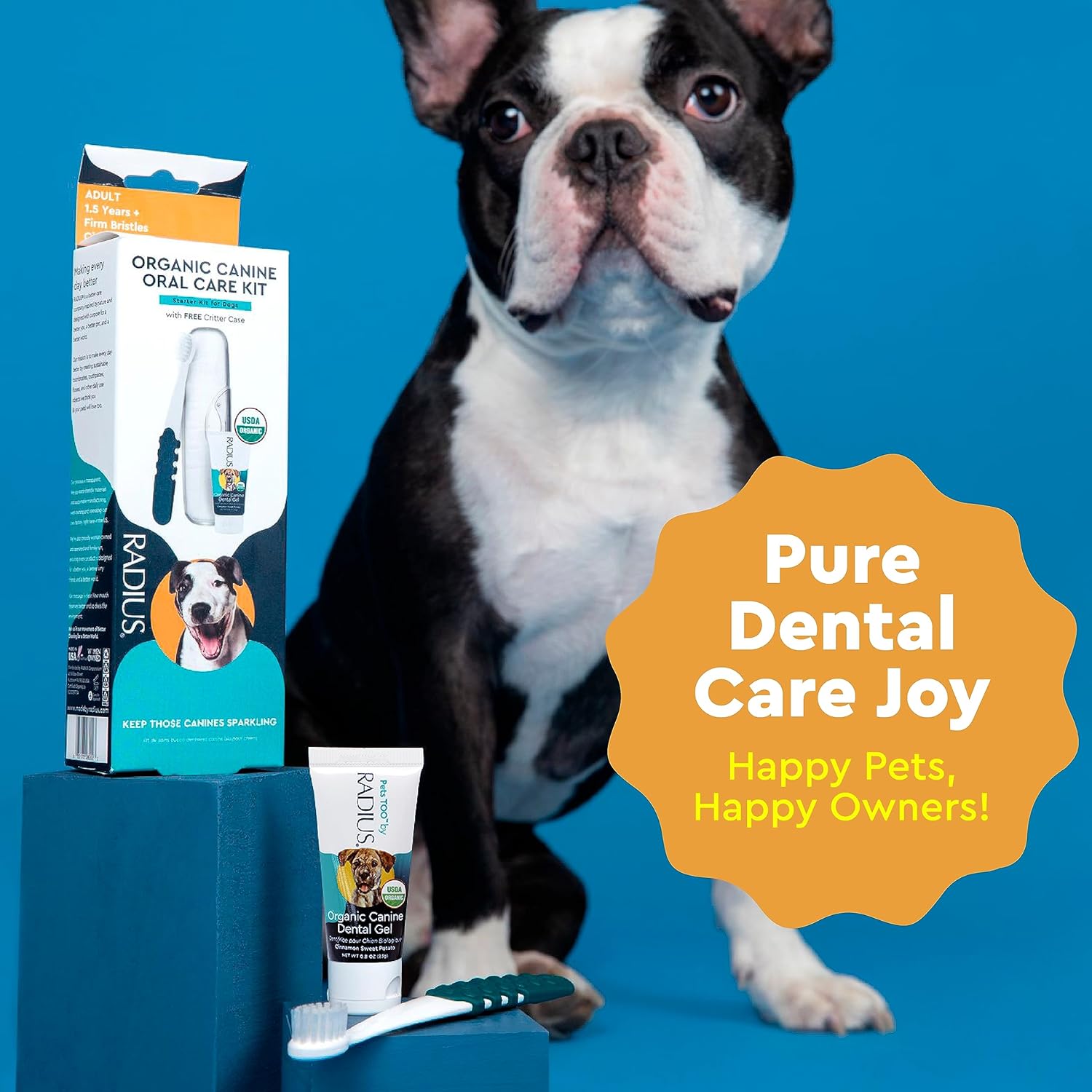 Organic Canine Dental Kit Adult RADIUS CORPORATION 1kit