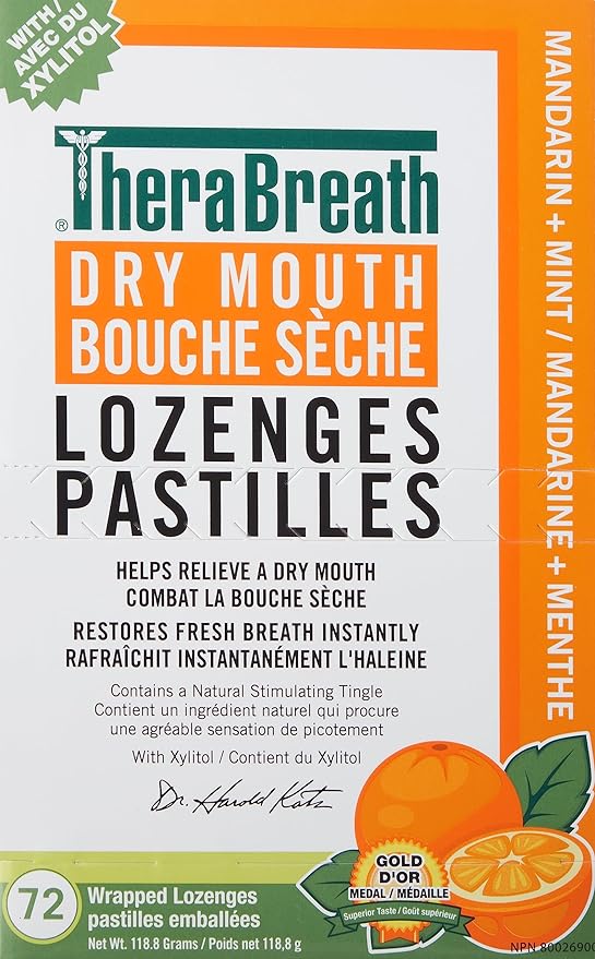 Dry Mouth Lozenges | TheraBreath® | 72 Lozenges