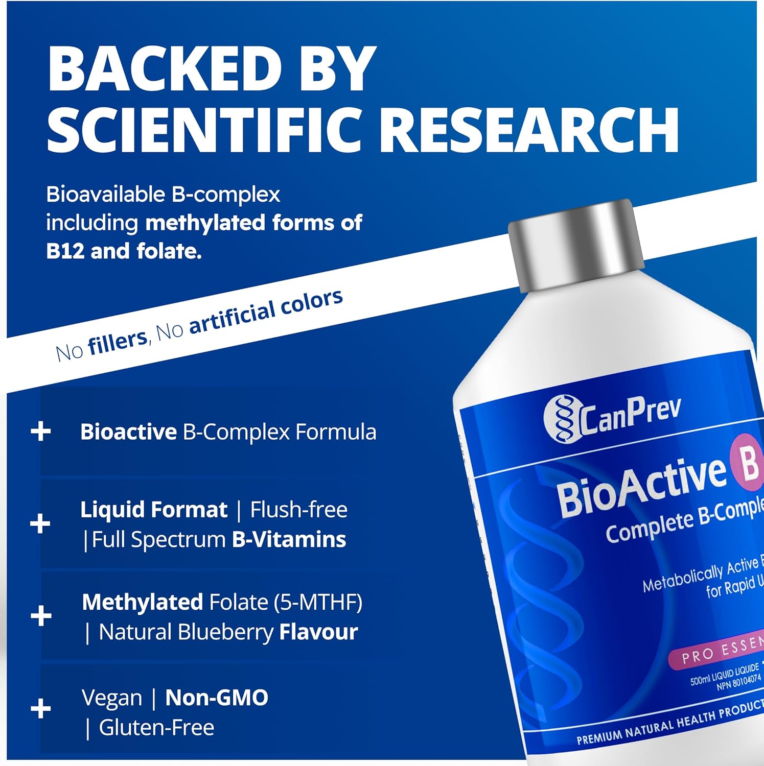 BioActive B - Liquid - Juicy Blueberry | CanPrev® | 500 mL