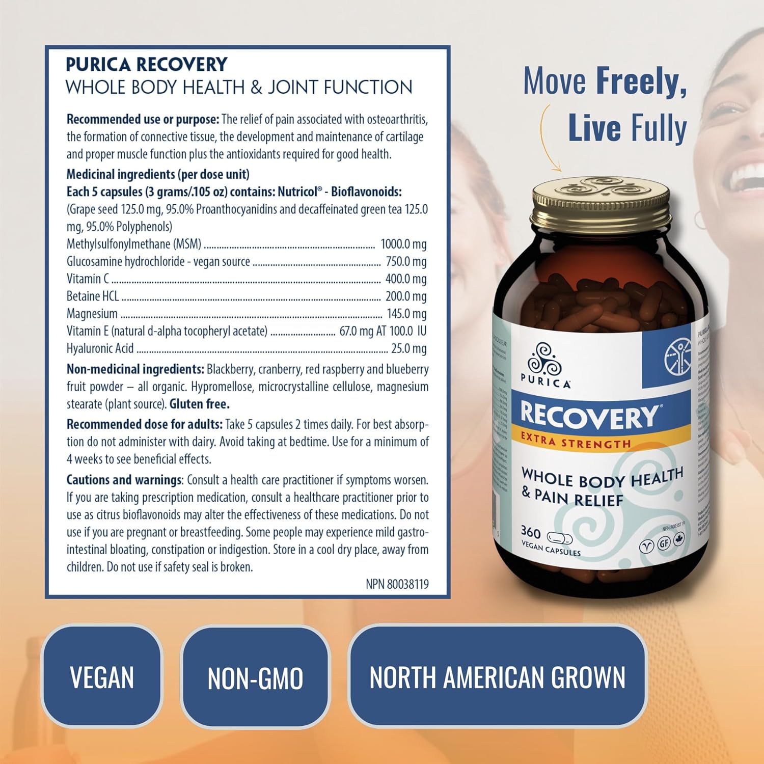 Recovery Extra Strength | Purica® | Various Sizes & Formats