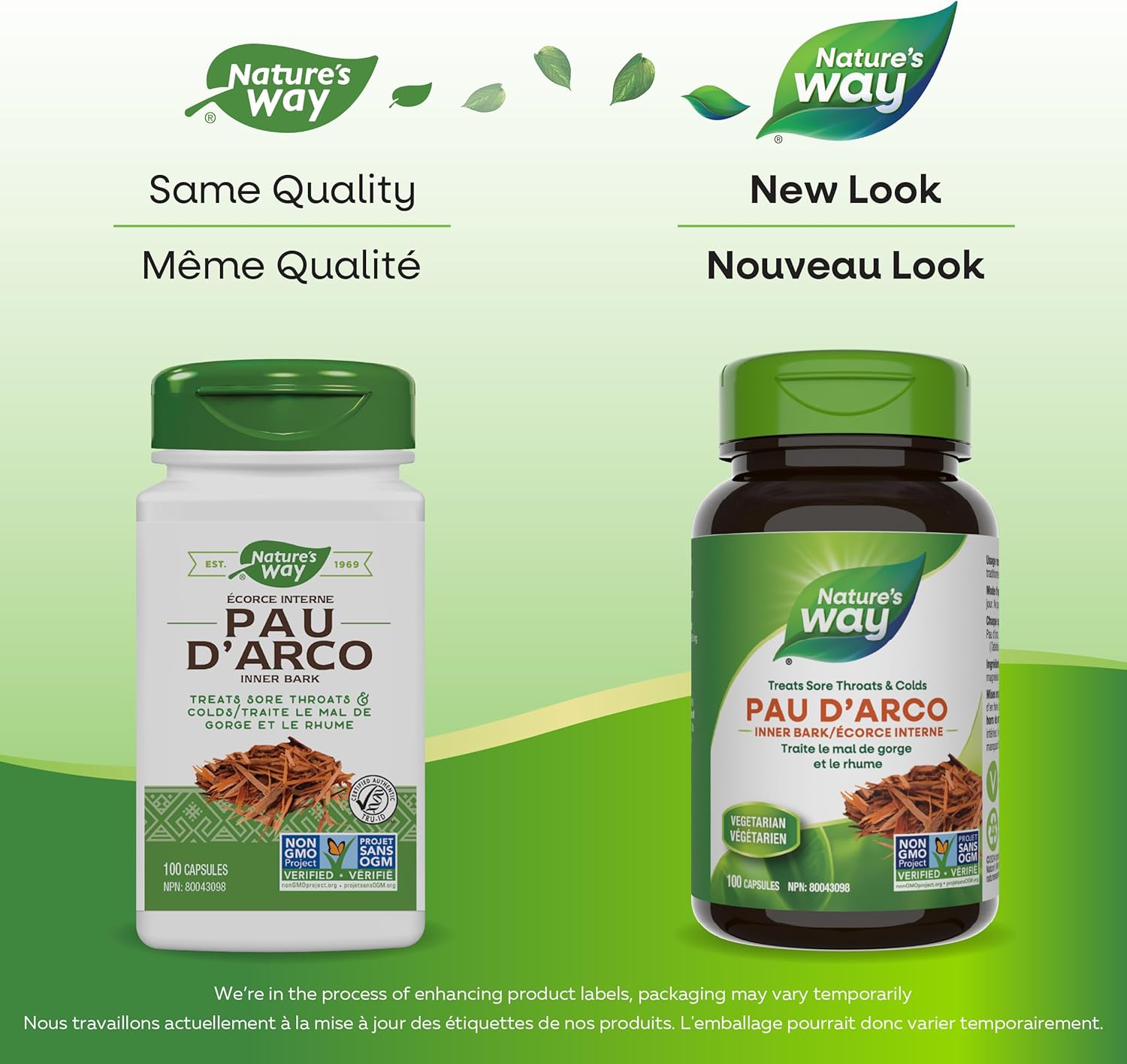 Pau D'Arco Inner Bark 545mg | Nature's Way® | 100 or 180 Capsules