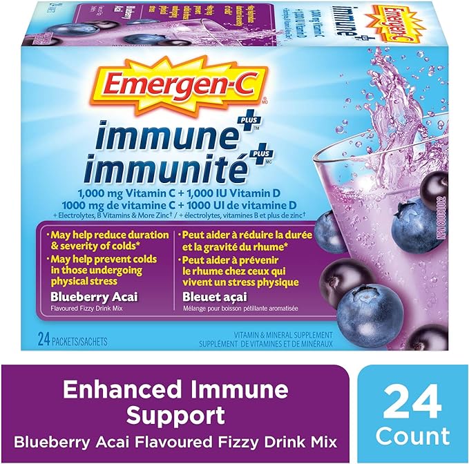 Immune Plus Blueberry-Acai | Emergen-C® | 24 Packets