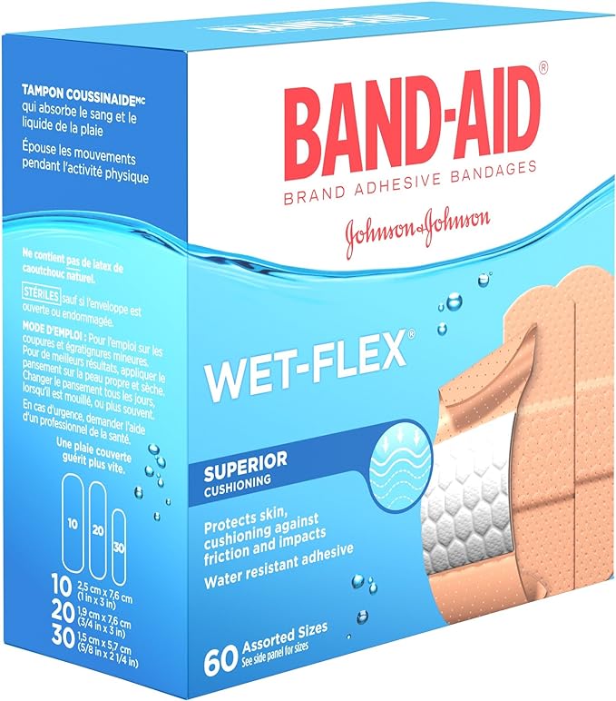 Wet-Flex® Bandages | Band-Aid® | 60 Count