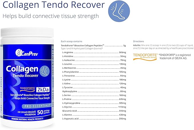 Collagen Tendo Recover | CanPrev | Powder: 250g