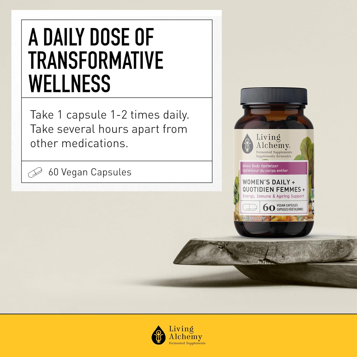 Women’s DAILY + | Living Alchemy | 60 Vegan Capsules