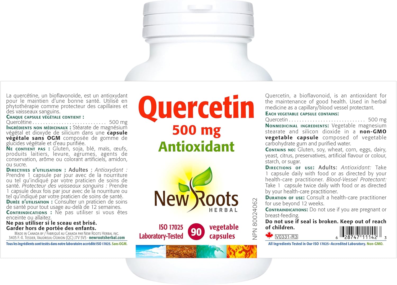 Quercetin | New Roots HERBAL® | 90 Veg Capsules