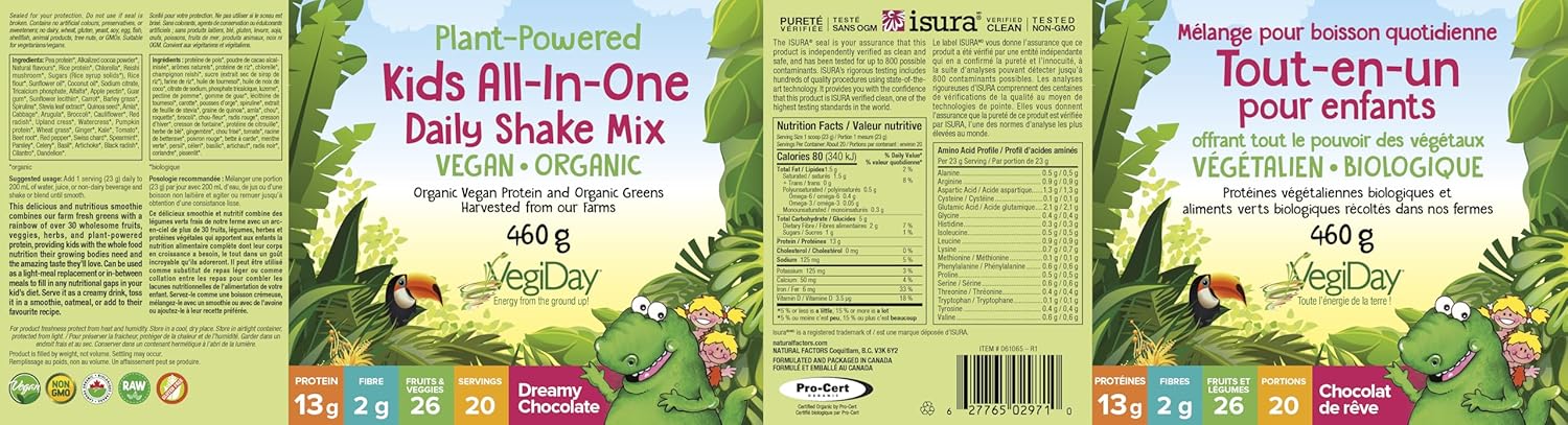 Kids All-In-One Daily Shake Mix | Natural Factors® | 460 g