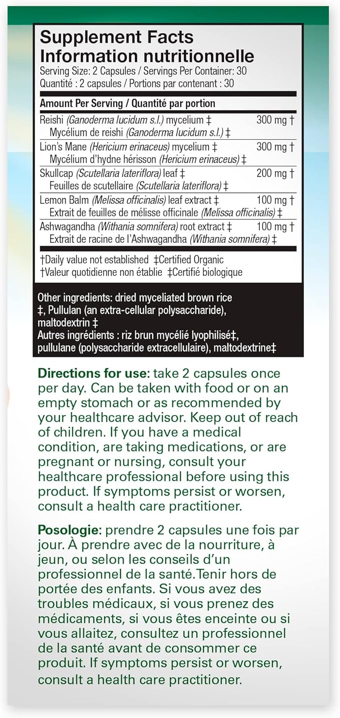 MycoBotanicals® Stress Decompress | Host Defense® Mushrooms™ | 60 Capsules