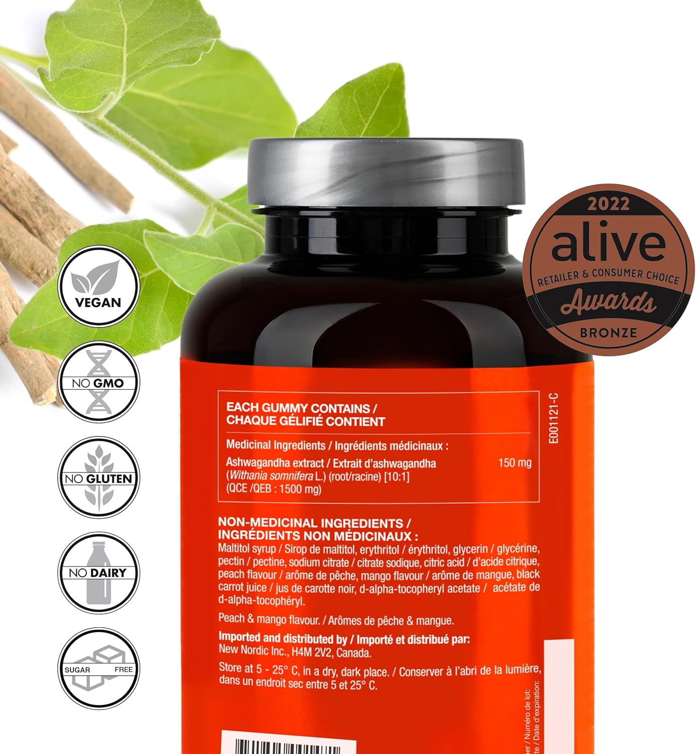 Ashwagandha Gummies | New Nordic| 60 Gummies