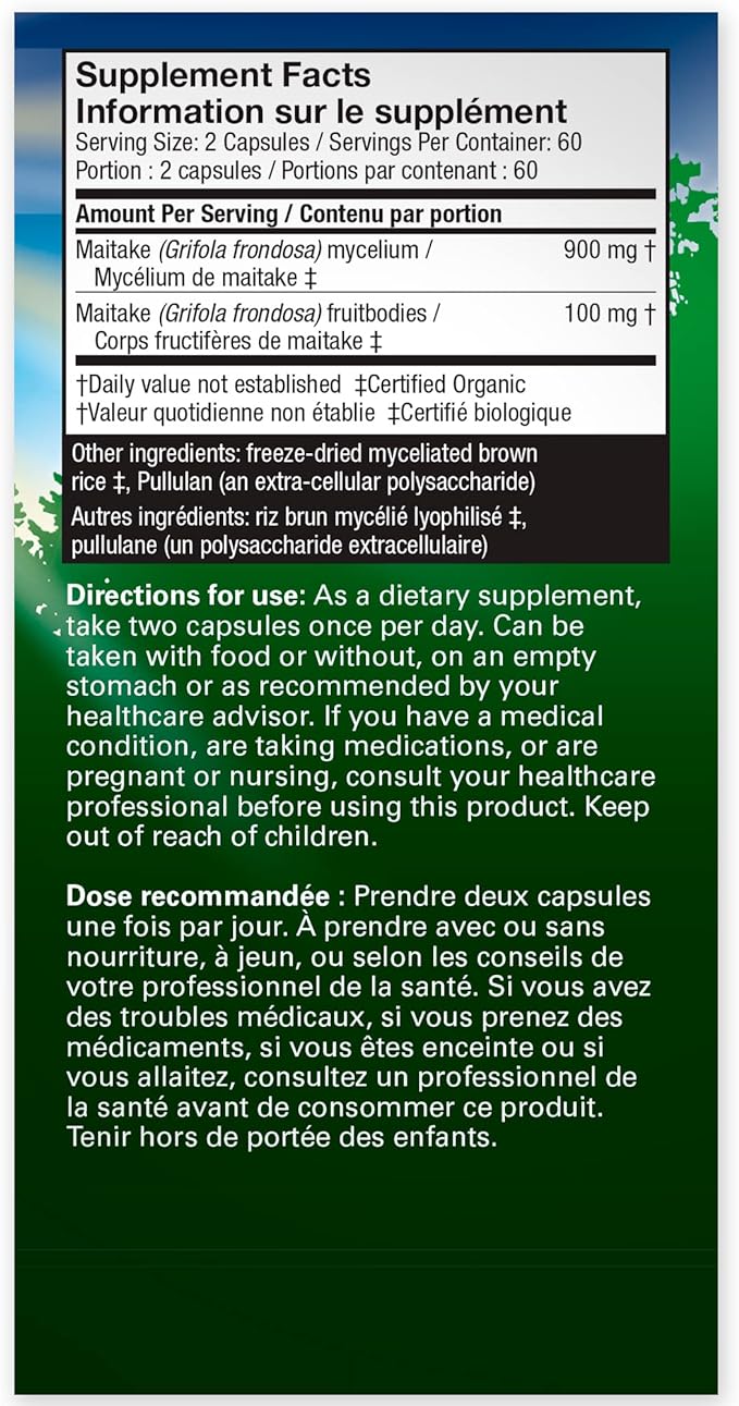 Maitake Capsules | Host Defense® Mushrooms™ | 60 or 120 Capsules