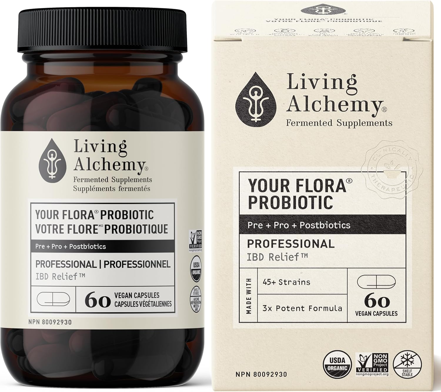 Your Flora Probiotics Man | Living Alchemy® | 60 Vegan Capsules