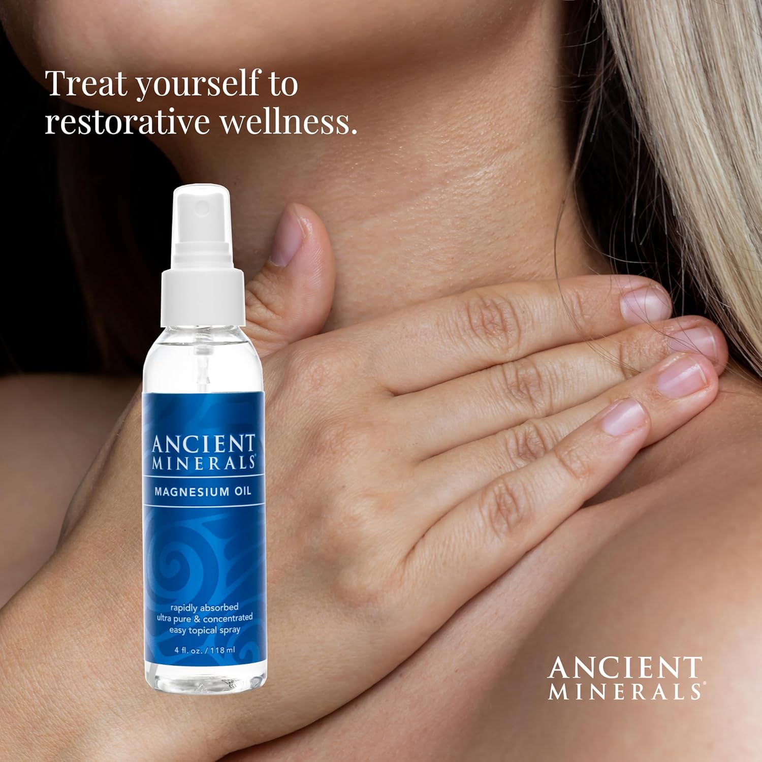 Magnesium Oil Spray by Ancient Minerals® – Topical Magnesium for Muscle & Relaxation Support | Various Sizes