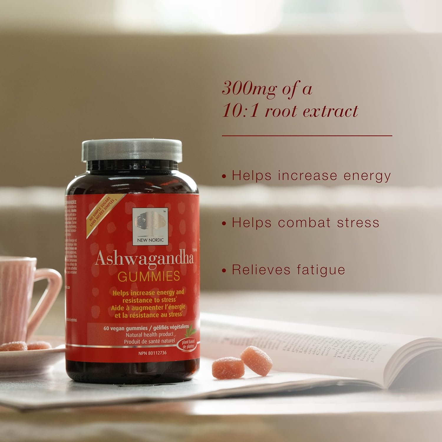 Ashwagandha Gummies | New Nordic| 60 Gummies