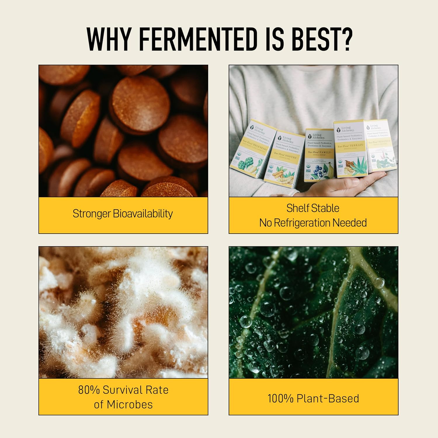 Your Flora Probiotics Man by Living Alchemy® – Gut, Prostate & Urinary Support | 60 Vegan Capsules