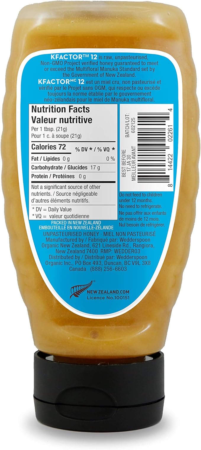 Raw Multifloral Manuka Honey | Wedderspoon® | Various Sizes