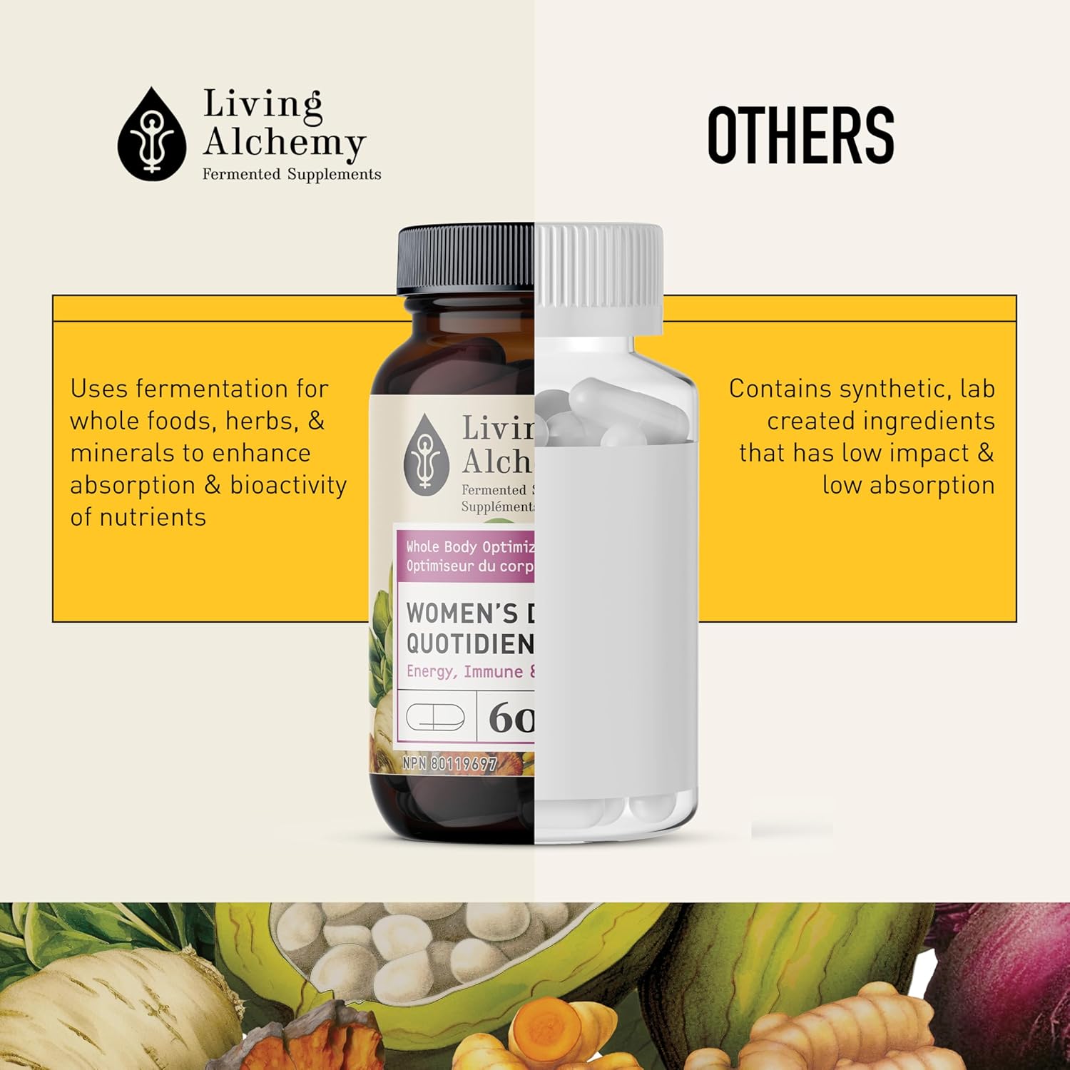 Women’s DAILY + | Living Alchemy | 60 Vegan Capsules