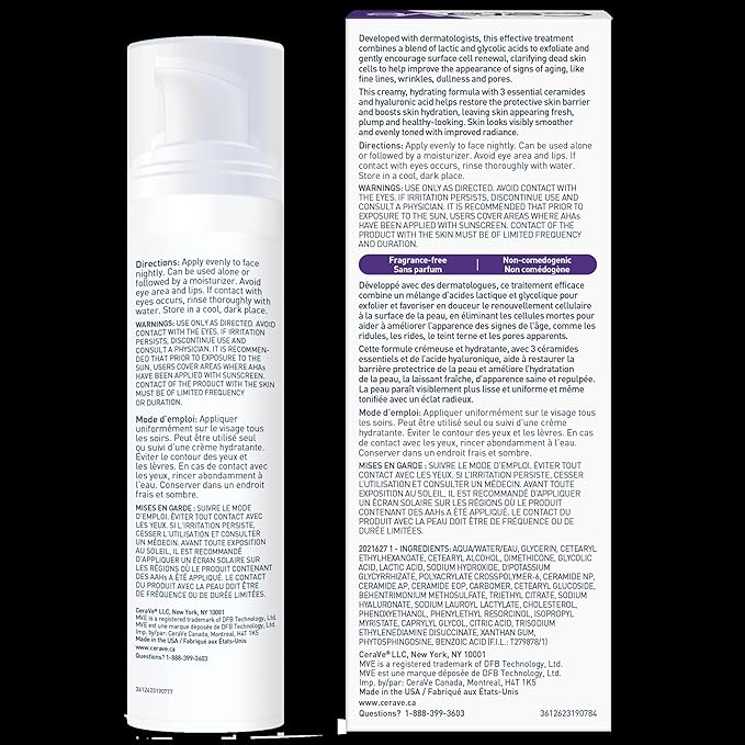 Skin Renewing Nightly Exfoliating Treatment | Cerave® | 50 mL