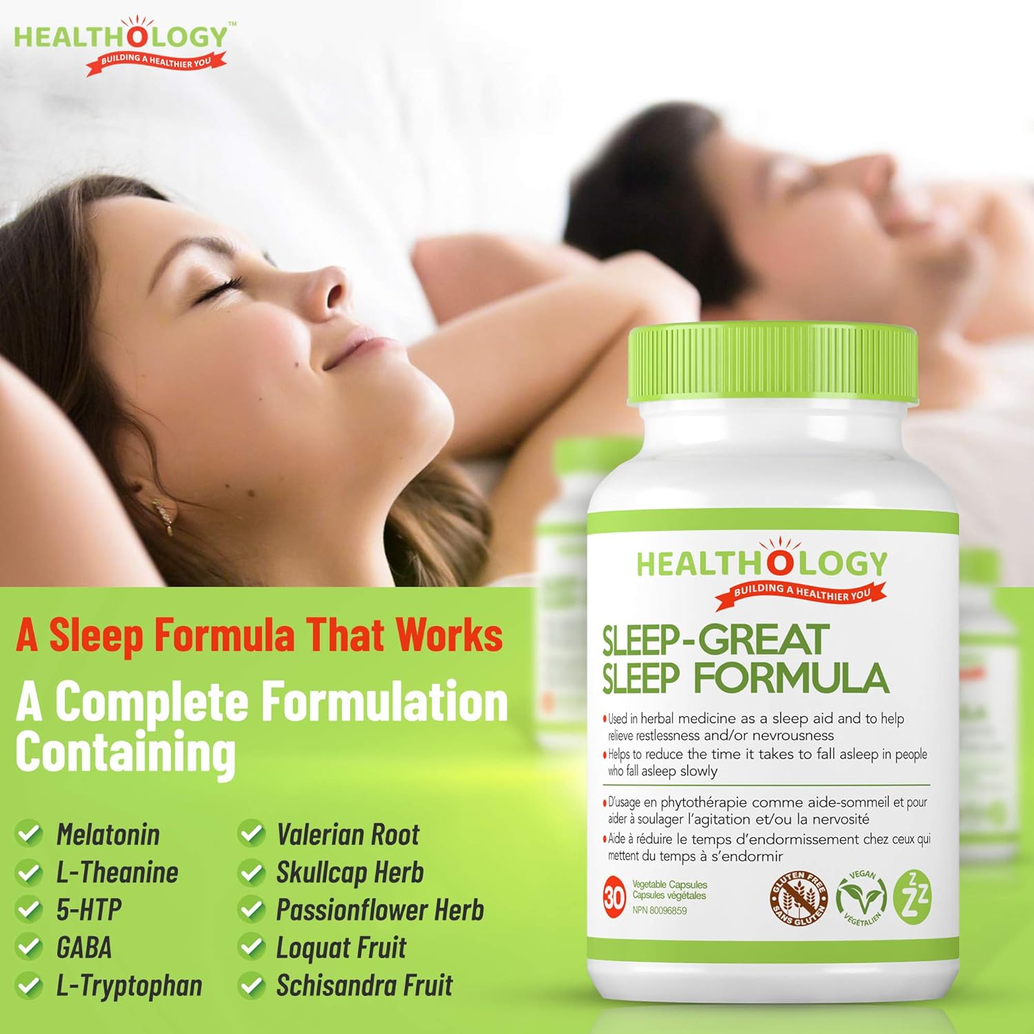 Sleep Great | Healthology™ | 30 or 60 Capsules