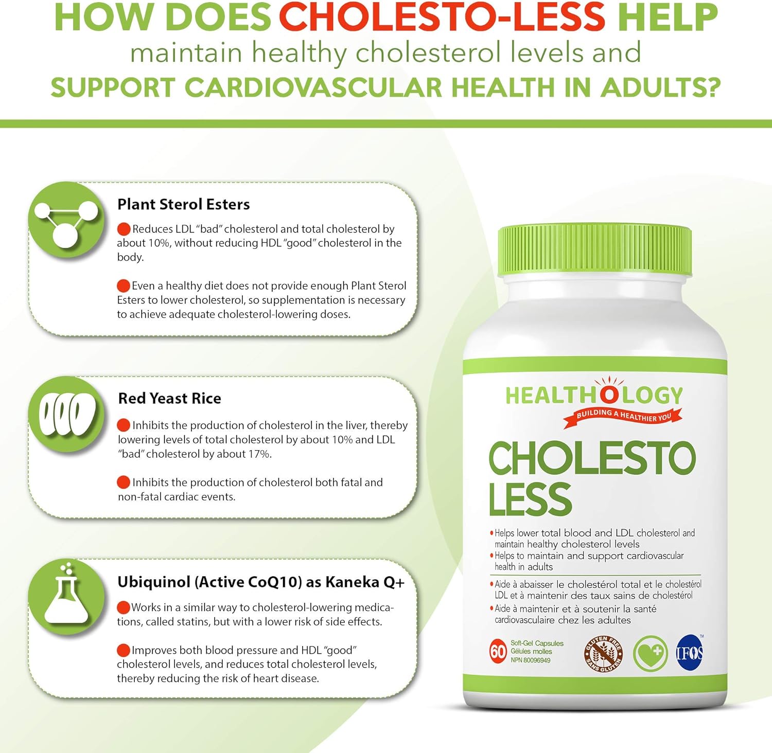 Cholesto-less | Healthology™ | 60 Softgels
