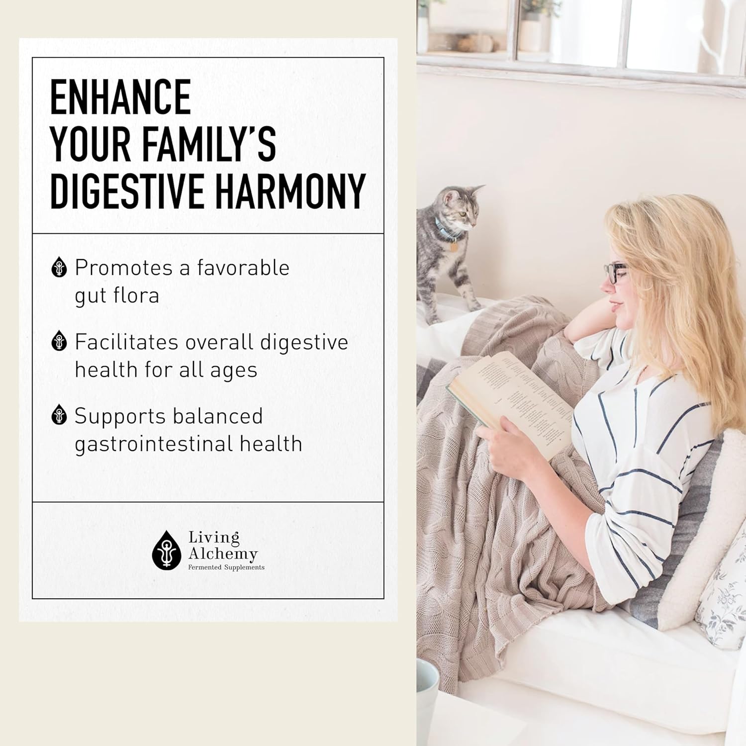 Your Flora Probiotic Family : General Support | Living Alchemy® | 60 Capsules