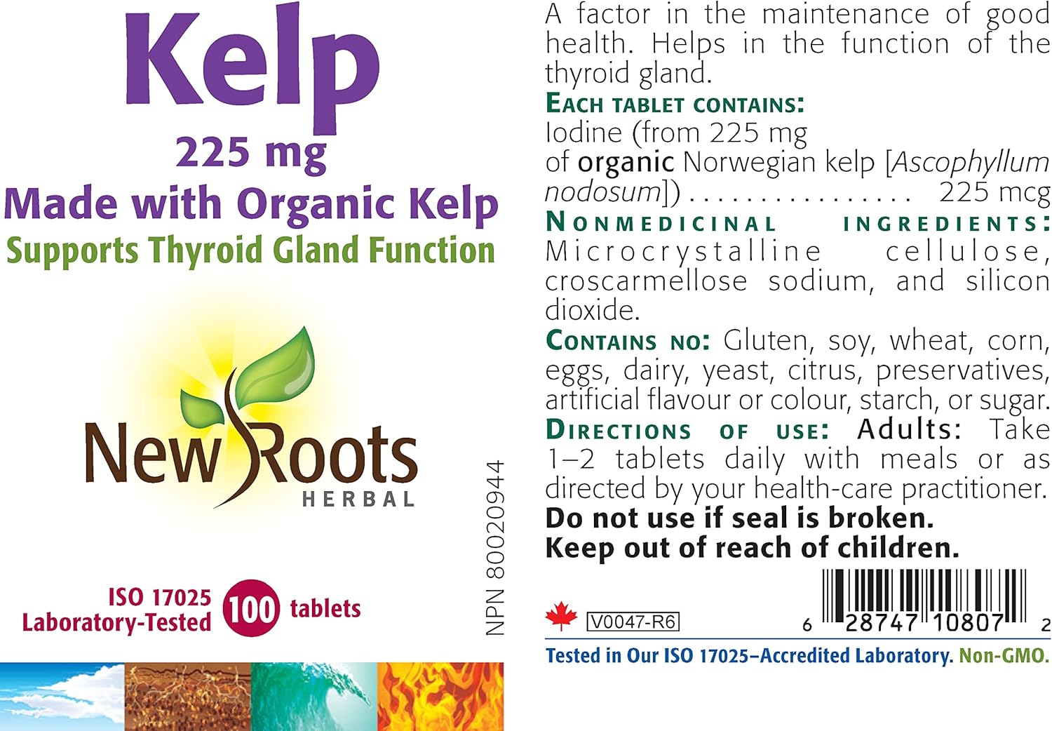 Kelp 225 mg | New Roots HERBAL® | 100 or 300 Tablets