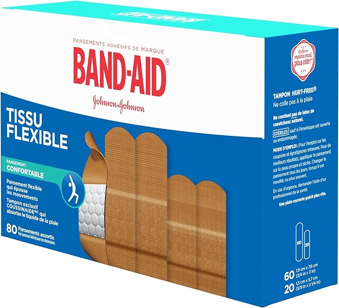Flexible Fabric Bandages Value Pack | Band-Aid® | 80 Count