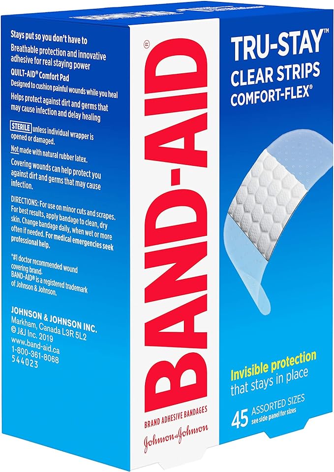 Tru-Stay™ Clear Strips Comfort-Flex | Band-Aid® | 45 Count
