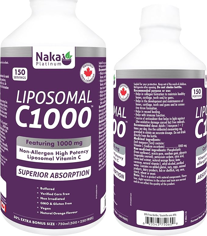 Liposomal C1000 | Naka Platinum | 250 mL or 750 mL