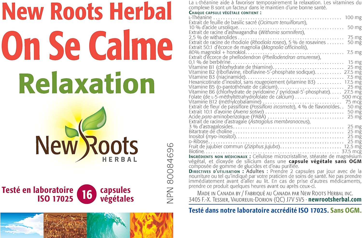Chill Pills | New Roots HERBAL® | 16 OR 30 OR 60 Veg Capsules