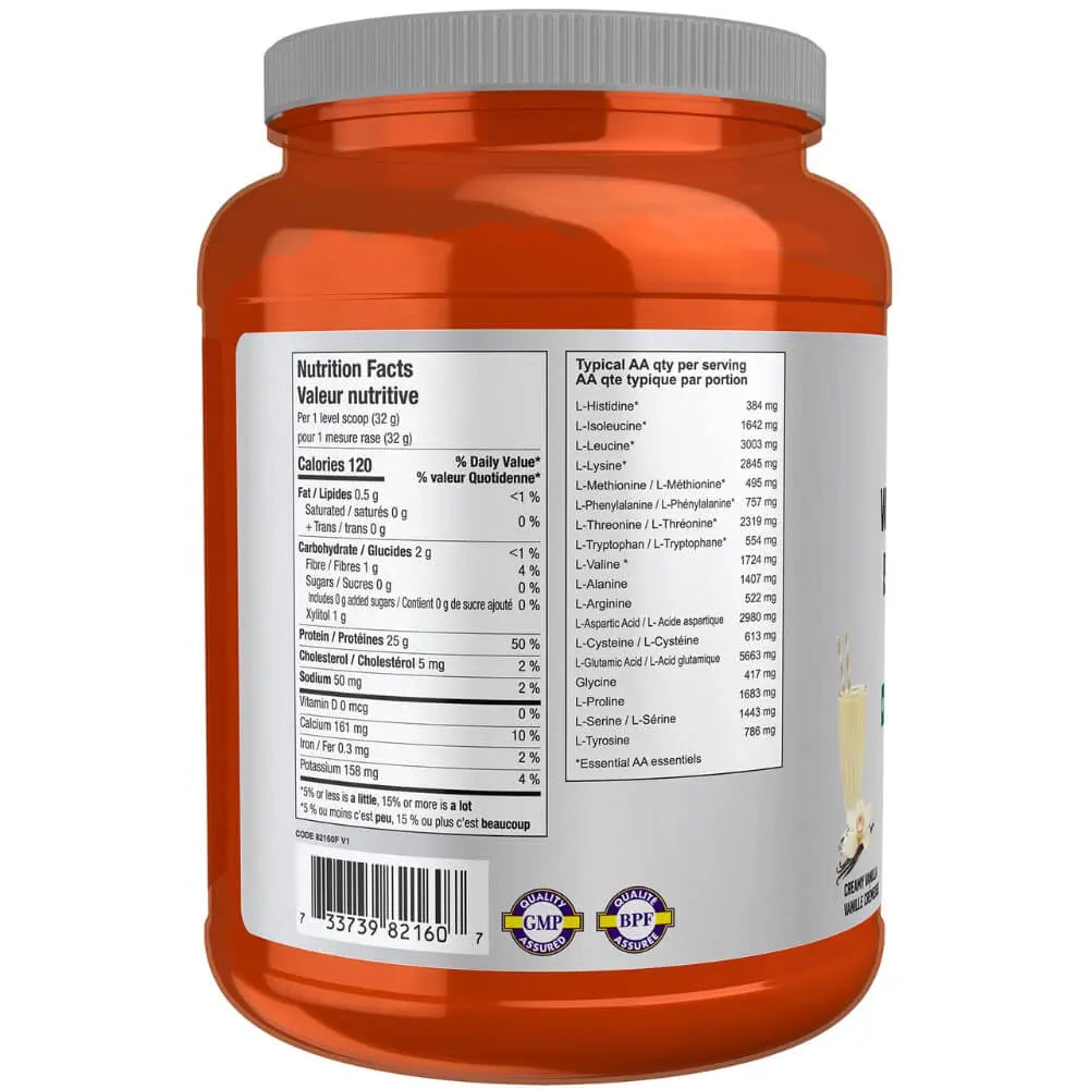 Whey Protein Isolate | NOW® Foods® | Diffrent Flavor