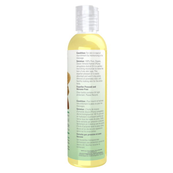 Organic Sweet Almond Oil, ECO2 | NOW® | 237 mL