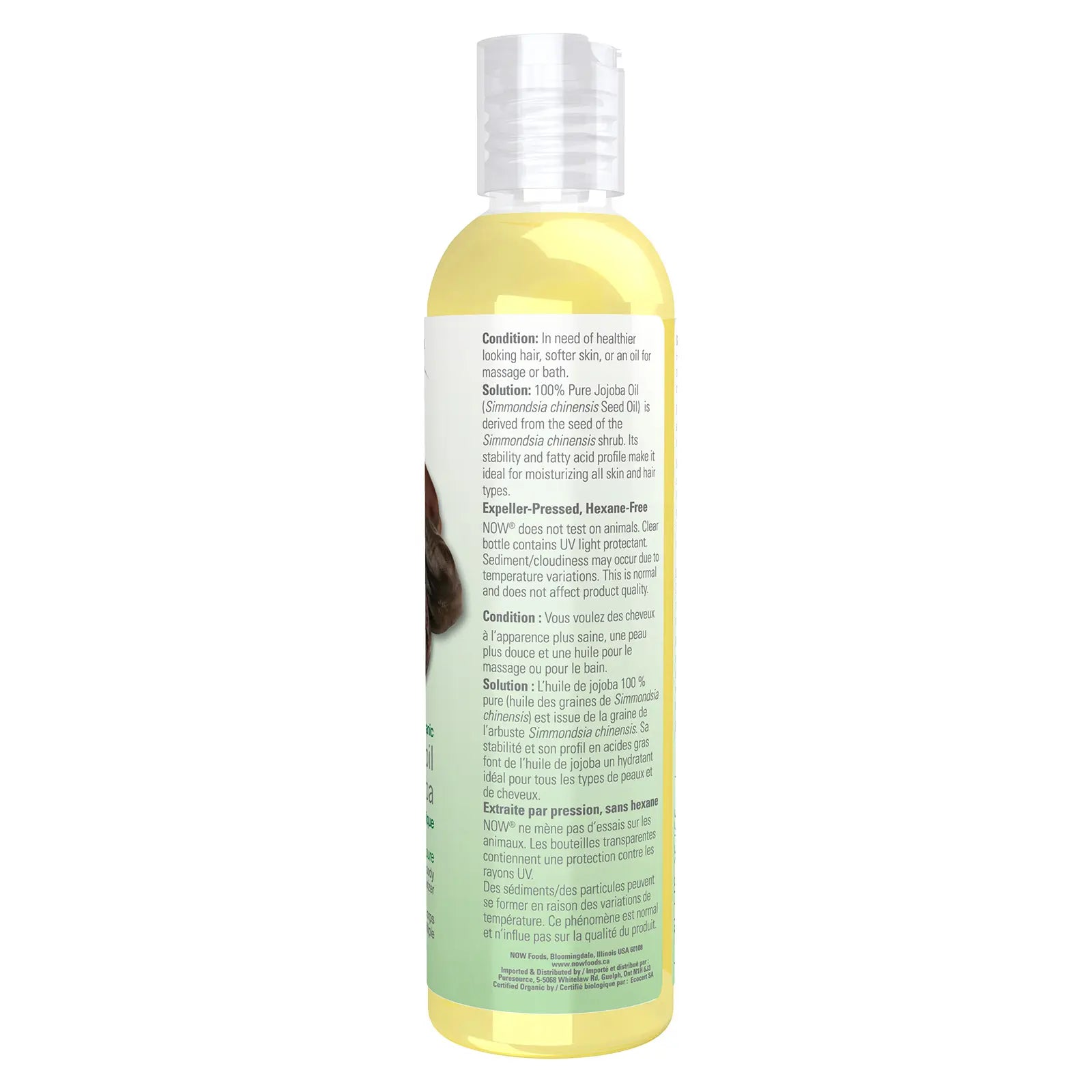 Organic Jojoba Oil, ECO2 | NOW® | 118 OR 237 mL