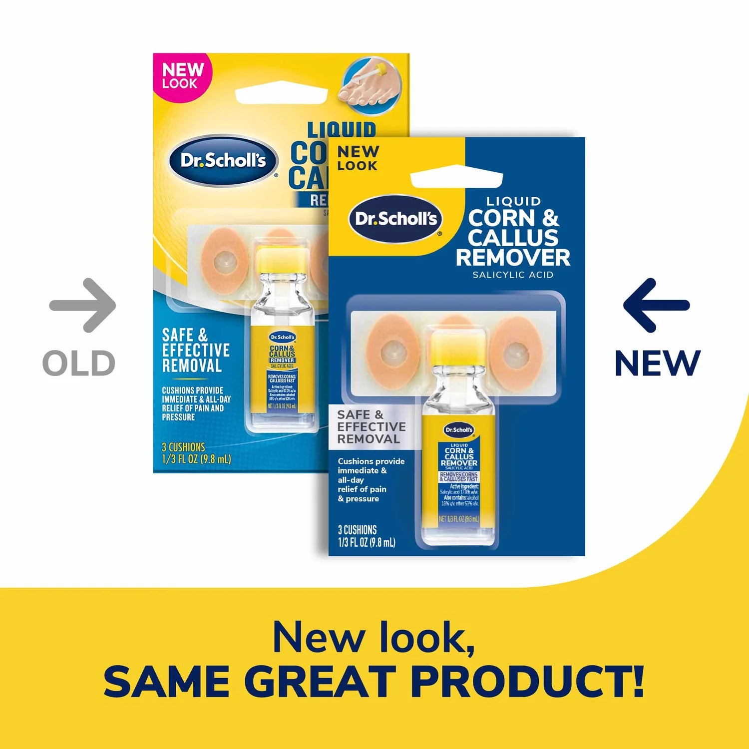 Liquid Corn & Callus Remover | Dr. Scholl's® | 3 Cushions