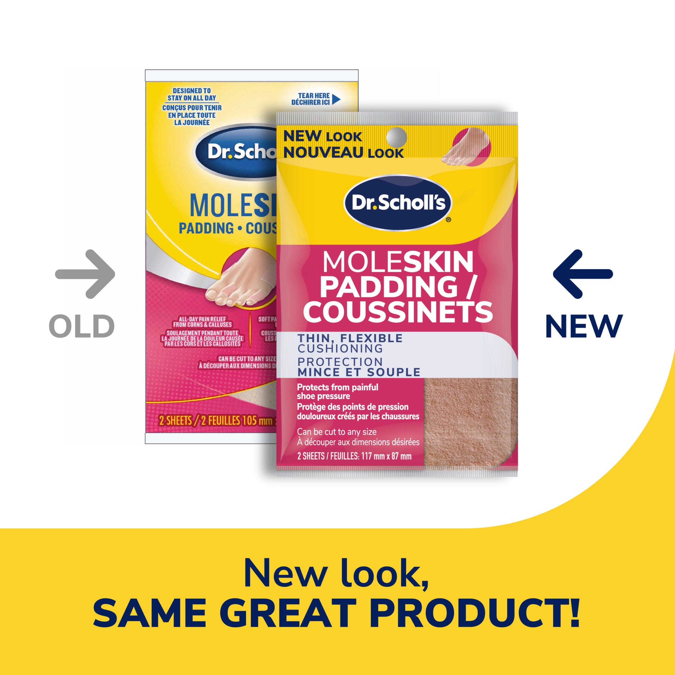 Moleskin Padding | Dr. Scholl's® | 2 Sheets/Pack