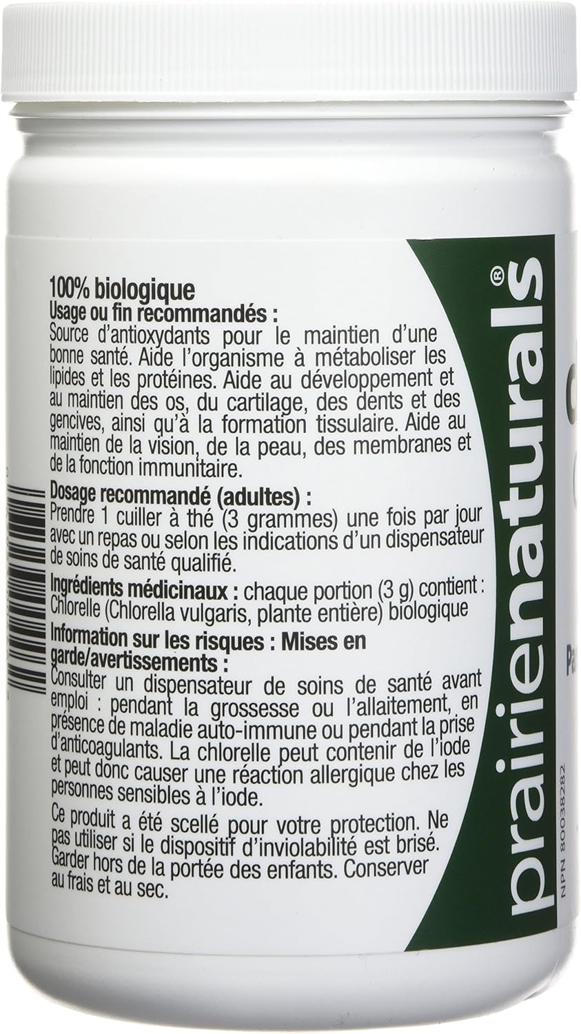 Chlorella Broken Cell WaIl | Prairie Naturals® | Different Format