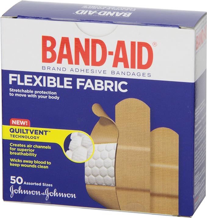 Flexible Fabric bandages Family Pack | Band-Aid® | 50 Count