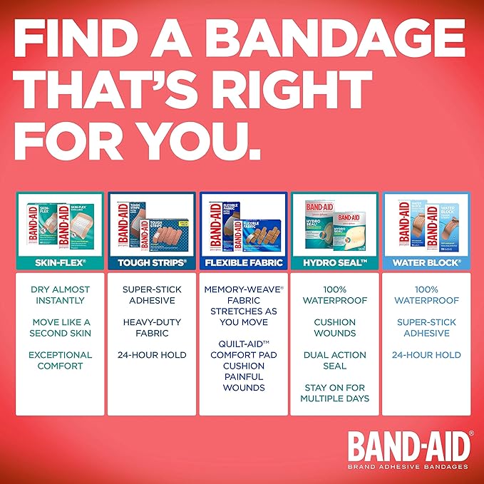 Water Block® Tough-Strips® Extra Large Bandages | Band-Aid® | 10 Count