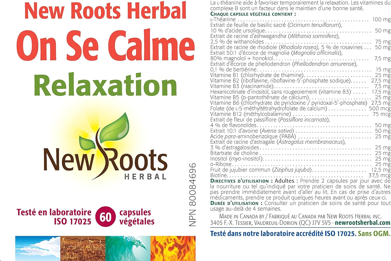 Chill Pills | New Roots HERBAL® | 16 OR 30 OR 60 Veg Capsules
