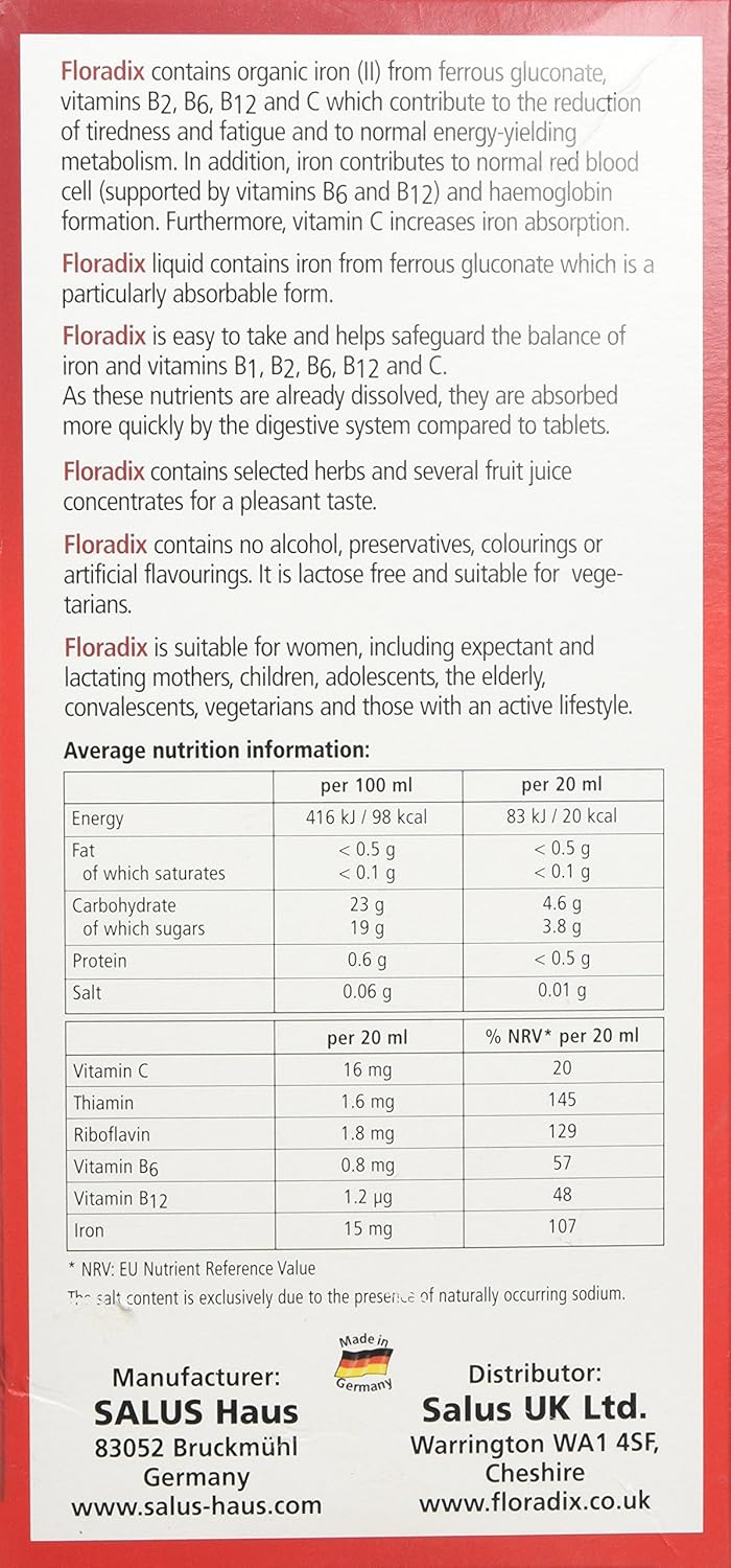 Floradix® Formula | Salus | Various Sizes