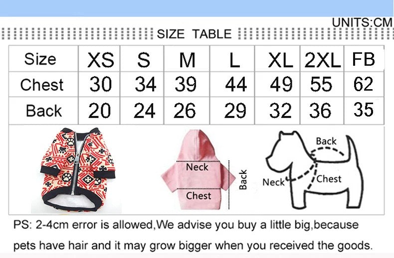 Chewy Pawtton Dog Jacket | Zip Up Dog Jacket