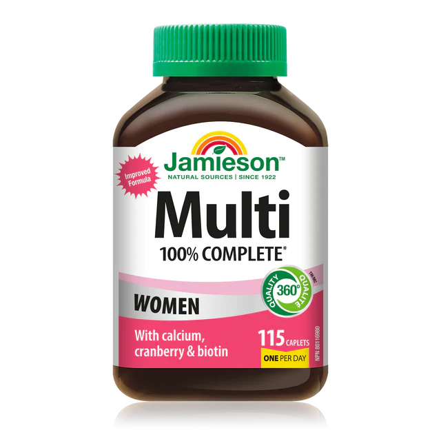 100% Complete Multi For Women | Jamieson™ | 115 or 160 Caplets